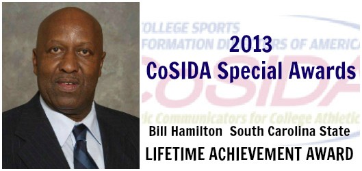Special Awards Salute: CoSIDA multi-award recipient Bill Hamilton (South Carolina State) to receive Lifetime Achievement Award